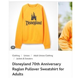 Disneyland Yellow Crewneck Sweater
